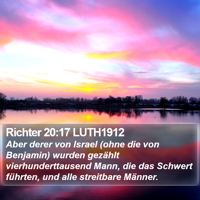 Richter 20:17 LUTH1912 Bible Study