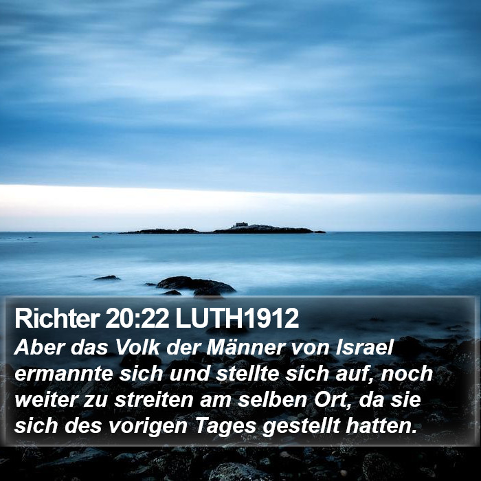 Richter 20:22 LUTH1912 Bible Study