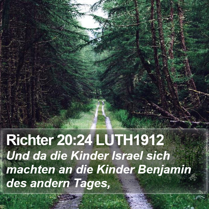 Richter 20:24 LUTH1912 Bible Study