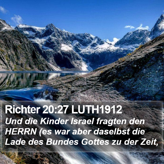 Richter 20:27 LUTH1912 Bible Study