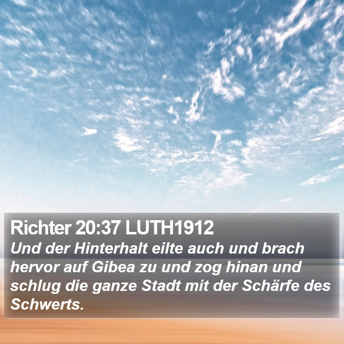Richter 20:37 LUTH1912 Bible Study