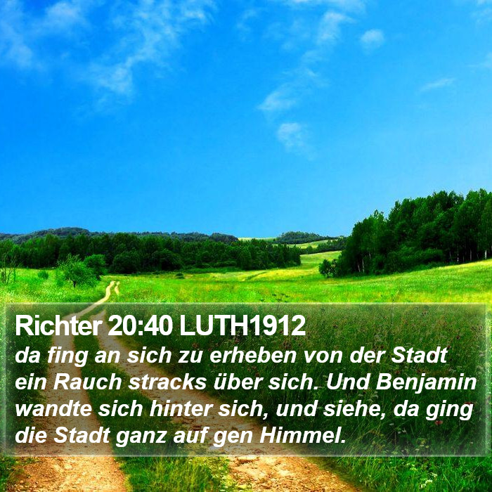 Richter 20:40 LUTH1912 Bible Study