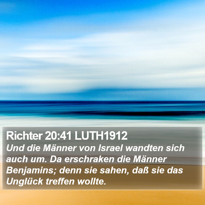Richter 20:41 LUTH1912 Bible Study