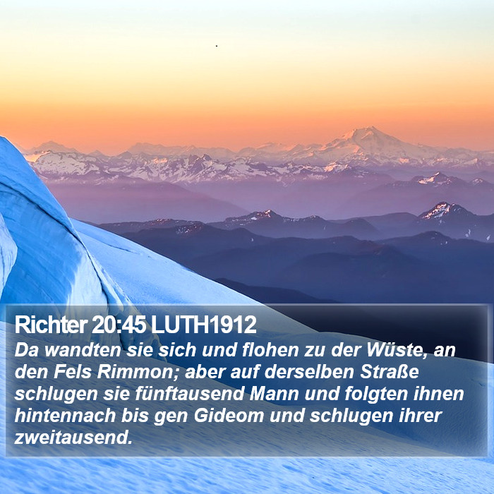 Richter 20:45 LUTH1912 Bible Study