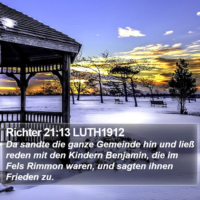 Richter 21:13 LUTH1912 Bible Study