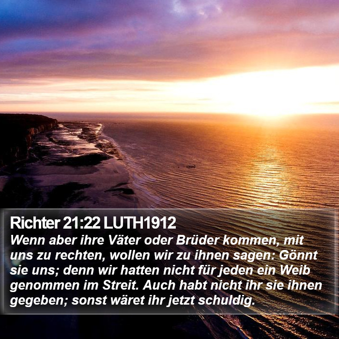 Richter 21:22 LUTH1912 Bible Study