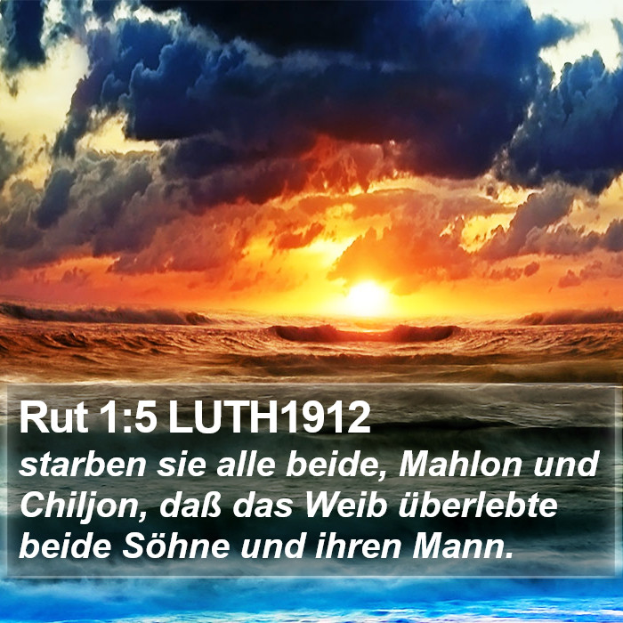 Rut 1:5 LUTH1912 Bible Study