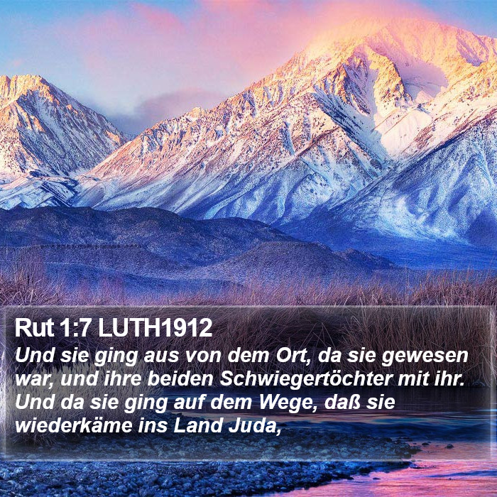 Rut 1:7 LUTH1912 Bible Study