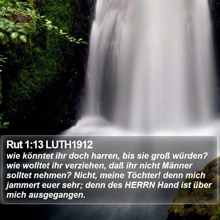 Rut 1:13 LUTH1912 Bible Study