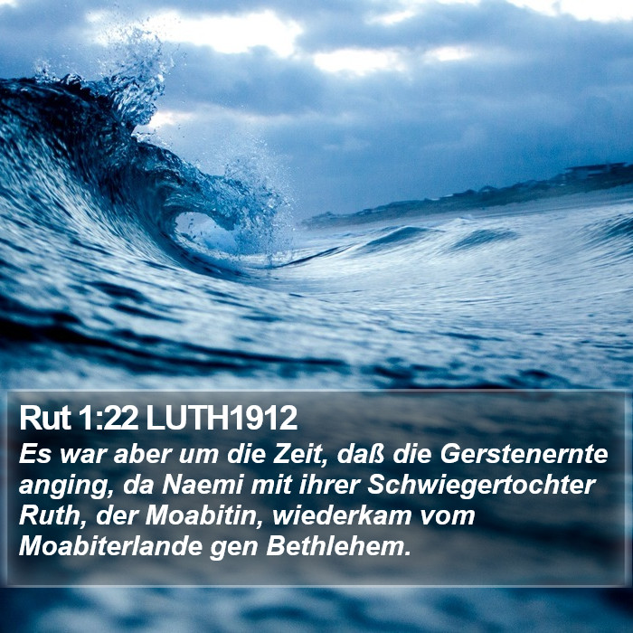 Rut 1:22 LUTH1912 Bible Study