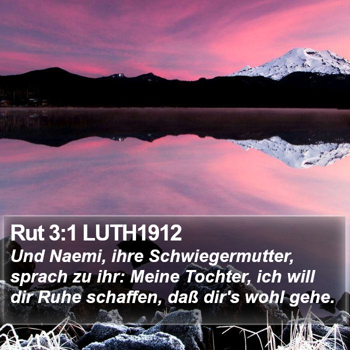 Rut 3:1 LUTH1912 Bible Study