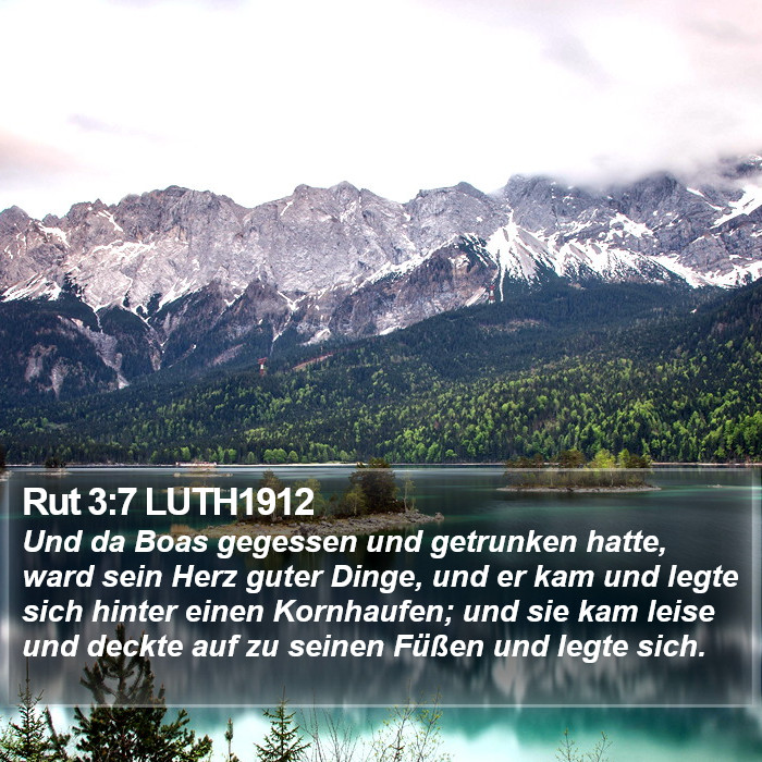 Rut 3:7 LUTH1912 Bible Study