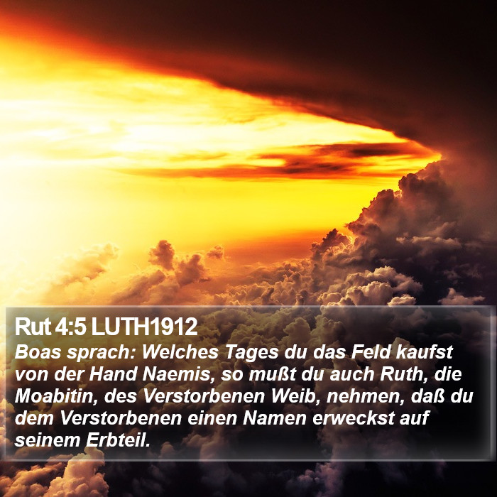 Rut 4:5 LUTH1912 Bible Study