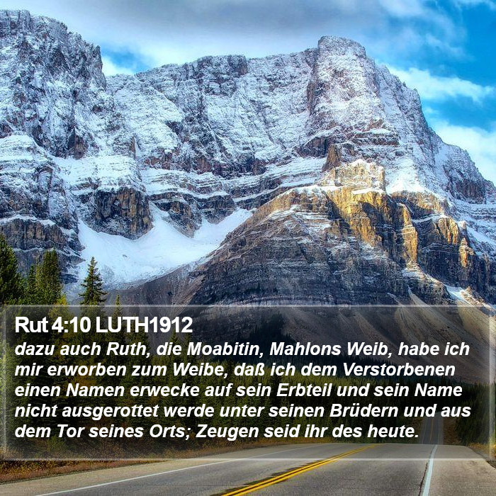 Rut 4:10 LUTH1912 Bible Study
