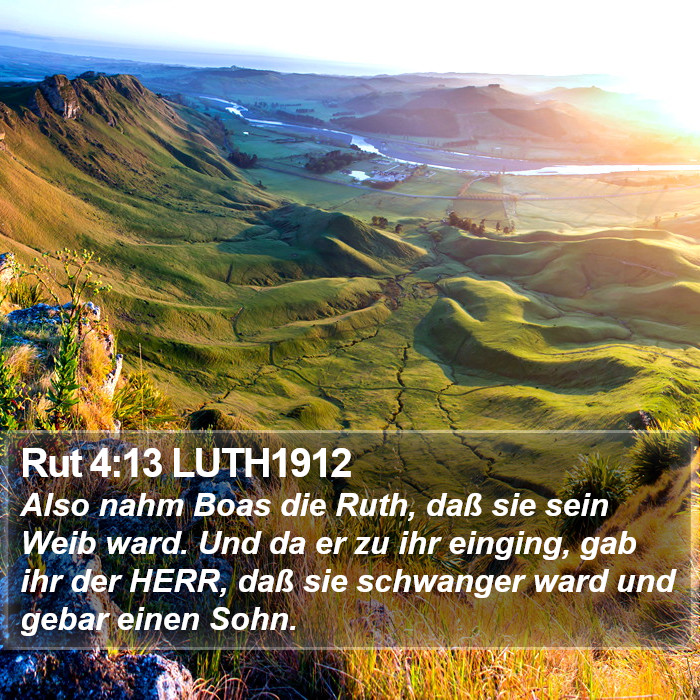 Rut 4:13 LUTH1912 Bible Study