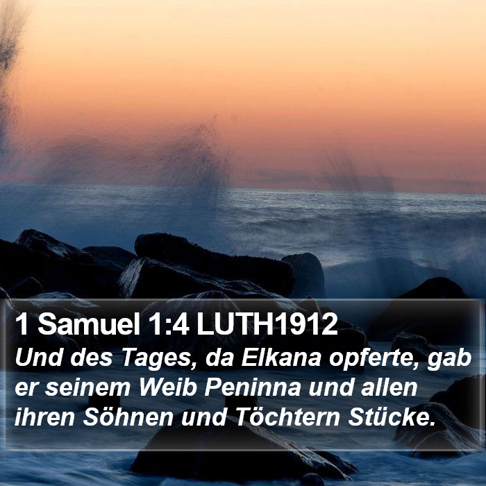 1 Samuel 1:4 LUTH1912 Bible Study