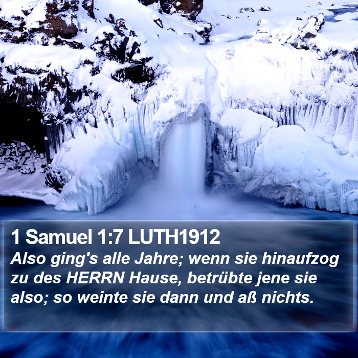 1 Samuel 1:7 LUTH1912 Bible Study