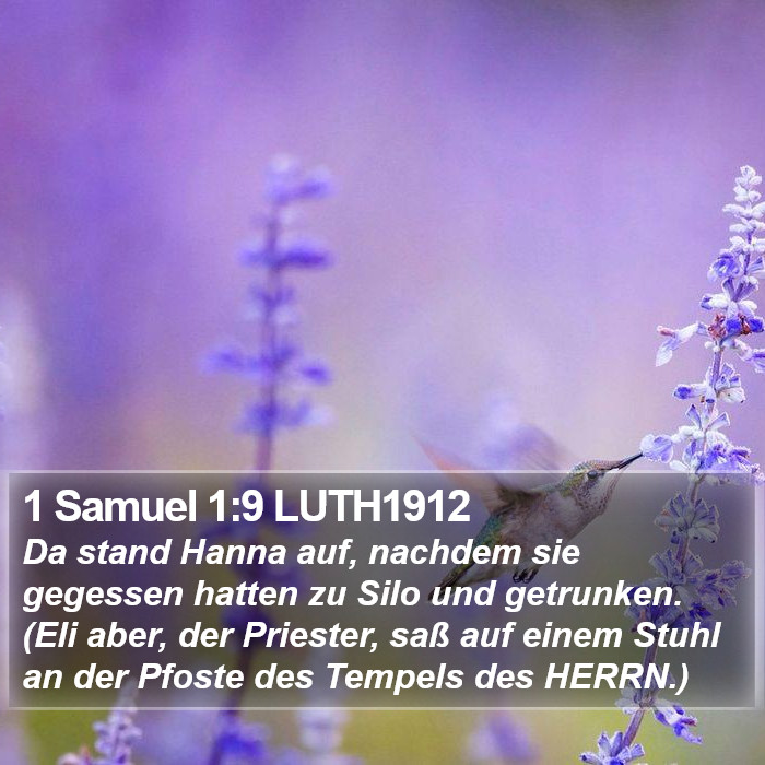 1 Samuel 1:9 LUTH1912 Bible Study