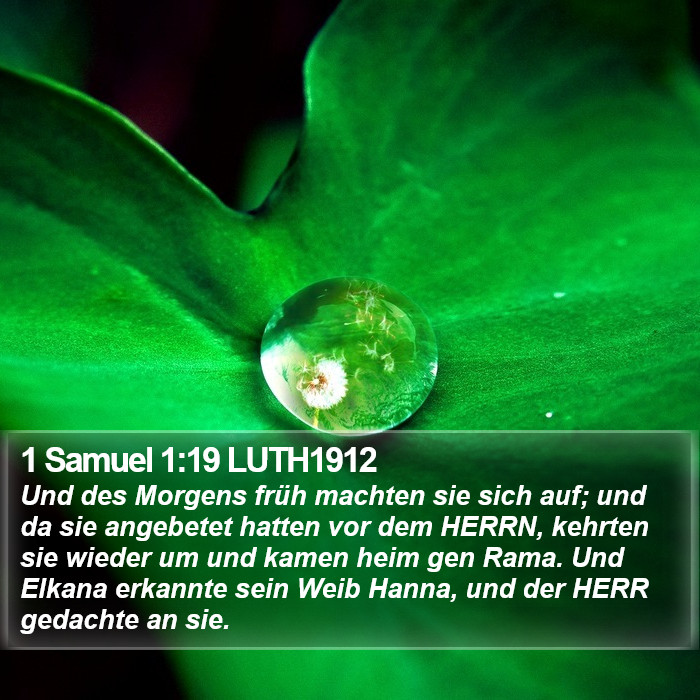 1 Samuel 1:19 LUTH1912 Bible Study