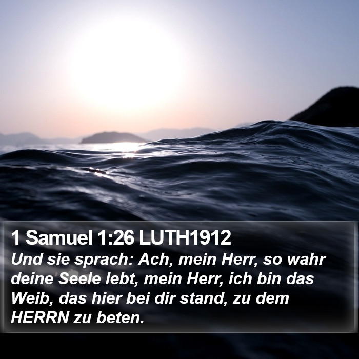 1 Samuel 1:26 LUTH1912 Bible Study