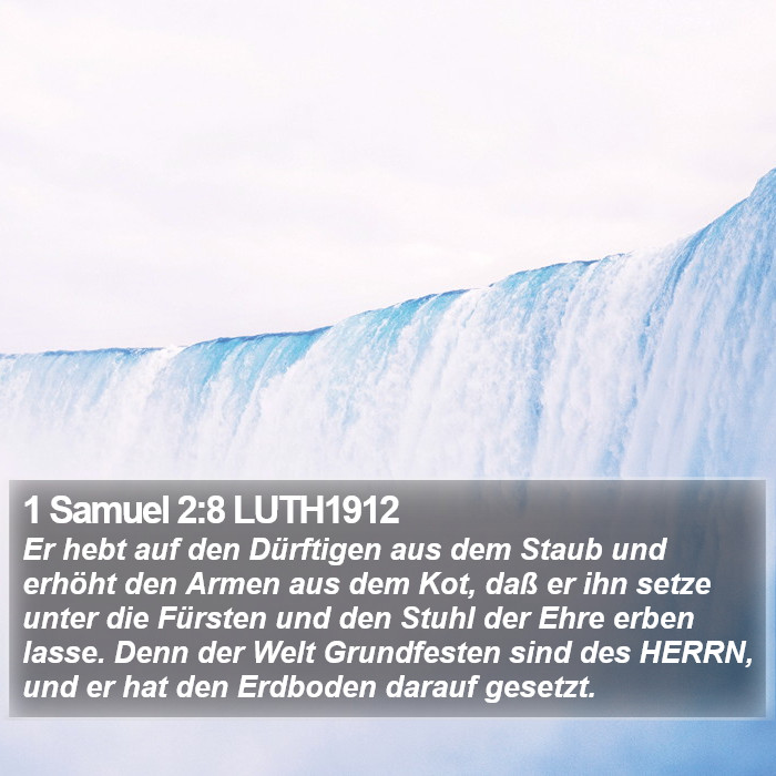 1 Samuel 2:8 LUTH1912 Bible Study