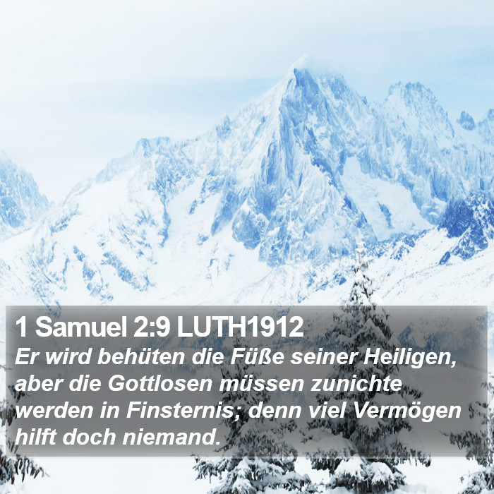 1 Samuel 2:9 LUTH1912 Bible Study