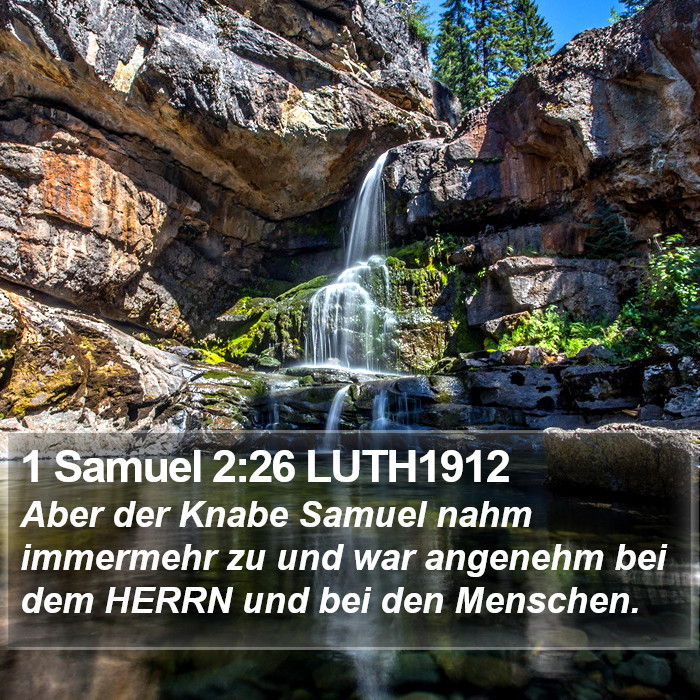 1 Samuel 2:26 LUTH1912 Bible Study