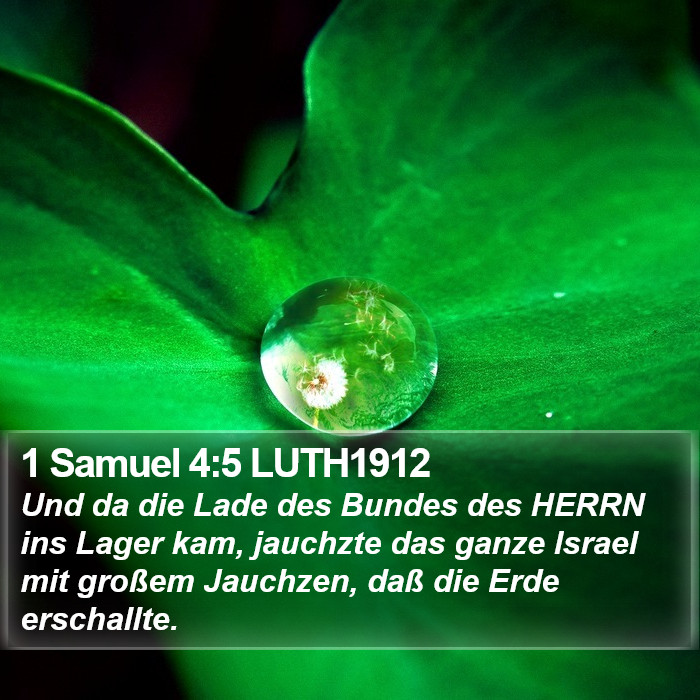 1 Samuel 4:5 LUTH1912 Bible Study