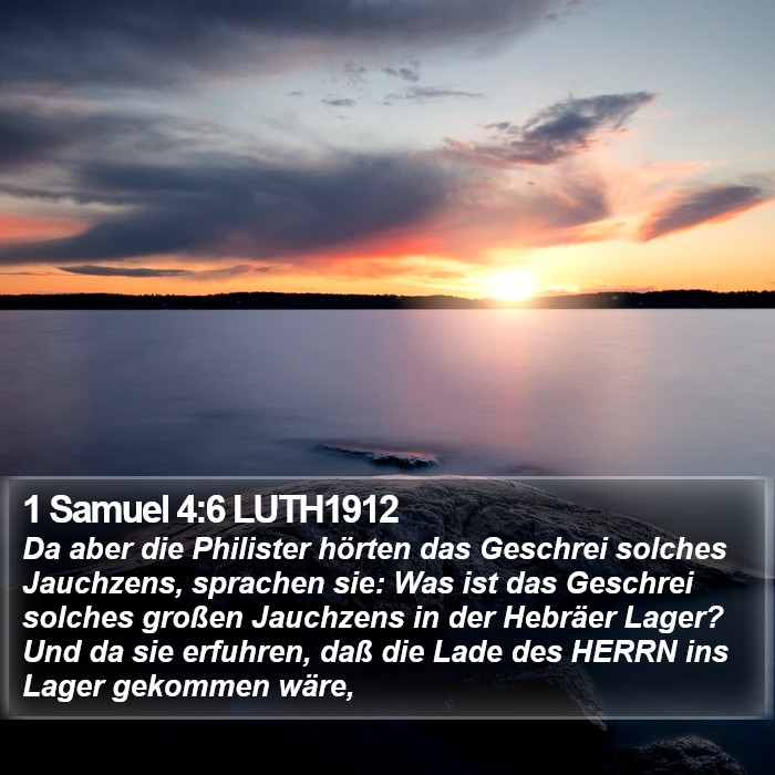 1 Samuel 4:6 LUTH1912 Bible Study