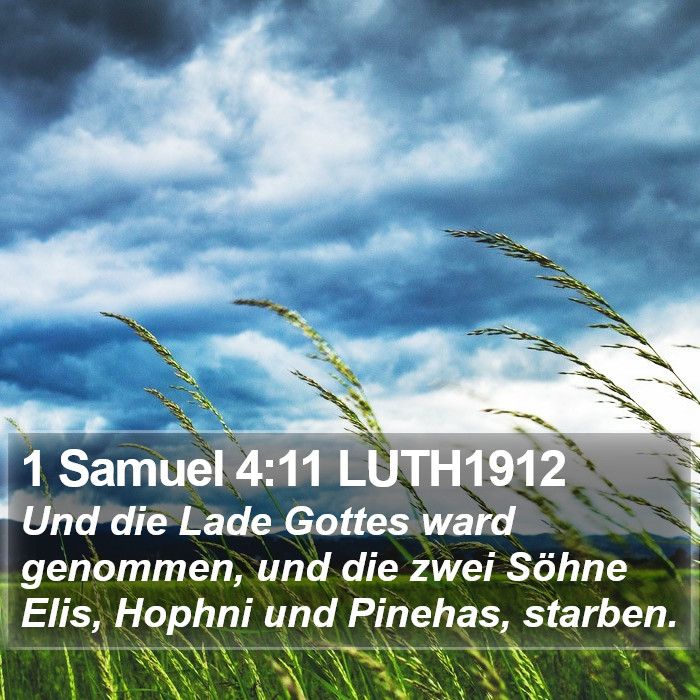 1 Samuel 4:11 LUTH1912 Bible Study