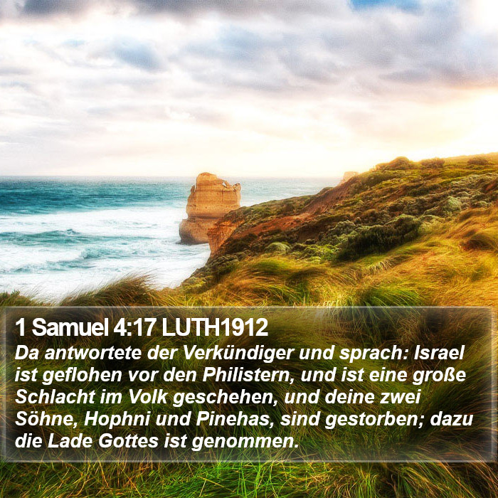1 Samuel 4:17 LUTH1912 Bible Study