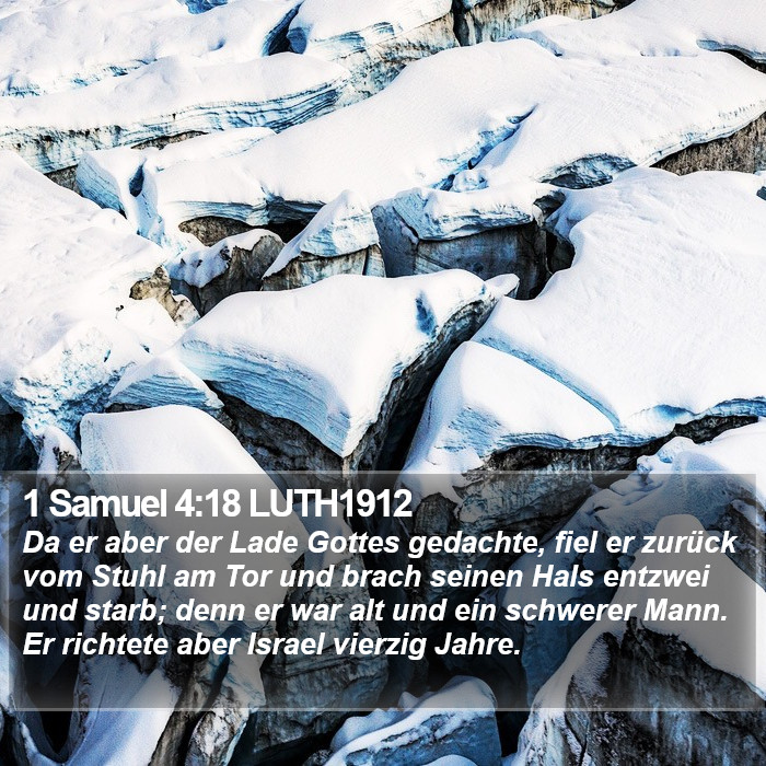 1 Samuel 4:18 LUTH1912 Bible Study