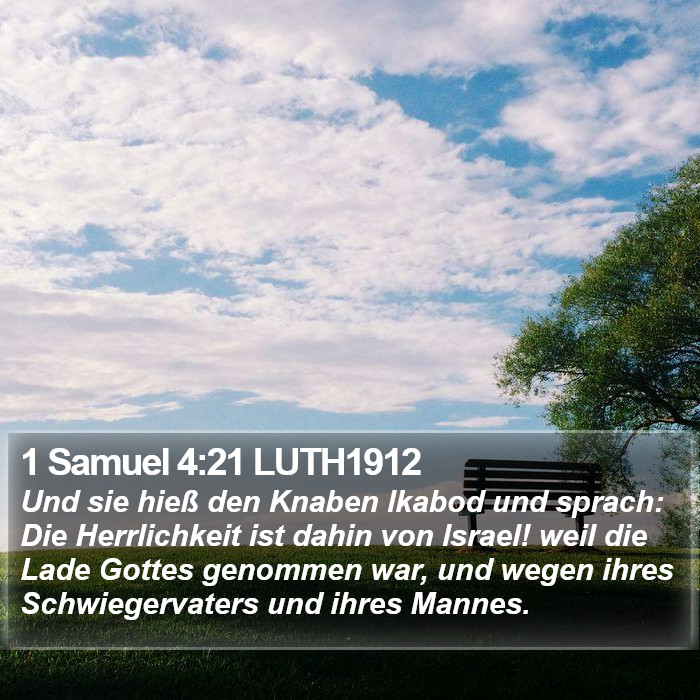 1 Samuel 4:21 LUTH1912 Bible Study