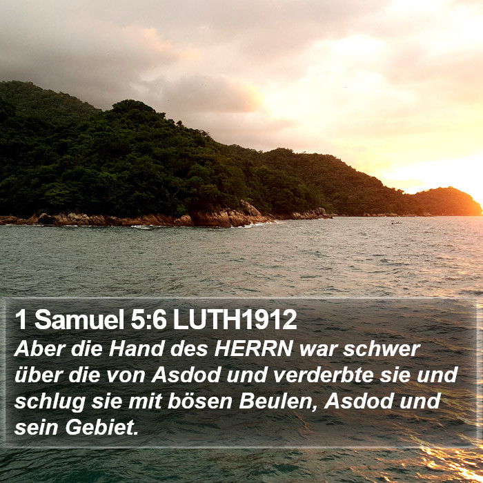 1 Samuel 5:6 LUTH1912 Bible Study