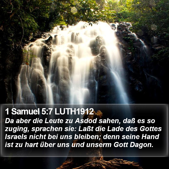 1 Samuel 5:7 LUTH1912 Bible Study