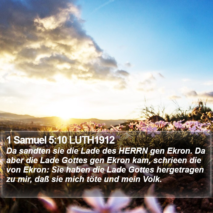 1 Samuel 5:10 LUTH1912 Bible Study