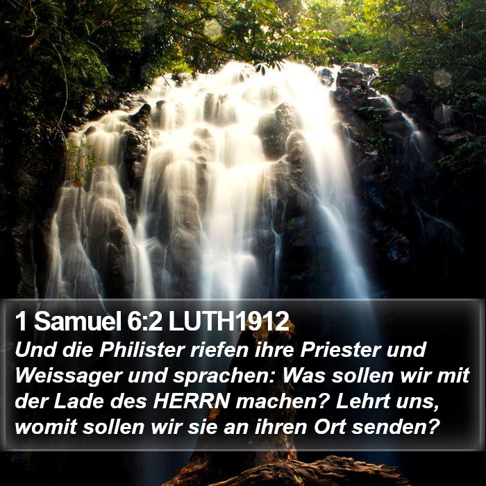 1 Samuel 6:2 LUTH1912 Bible Study