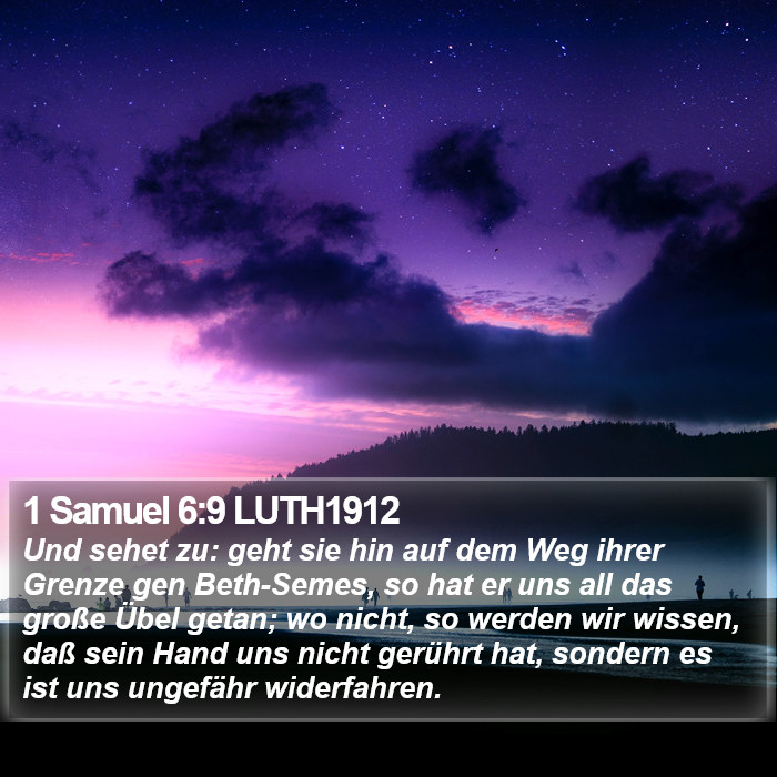 1 Samuel 6:9 LUTH1912 Bible Study