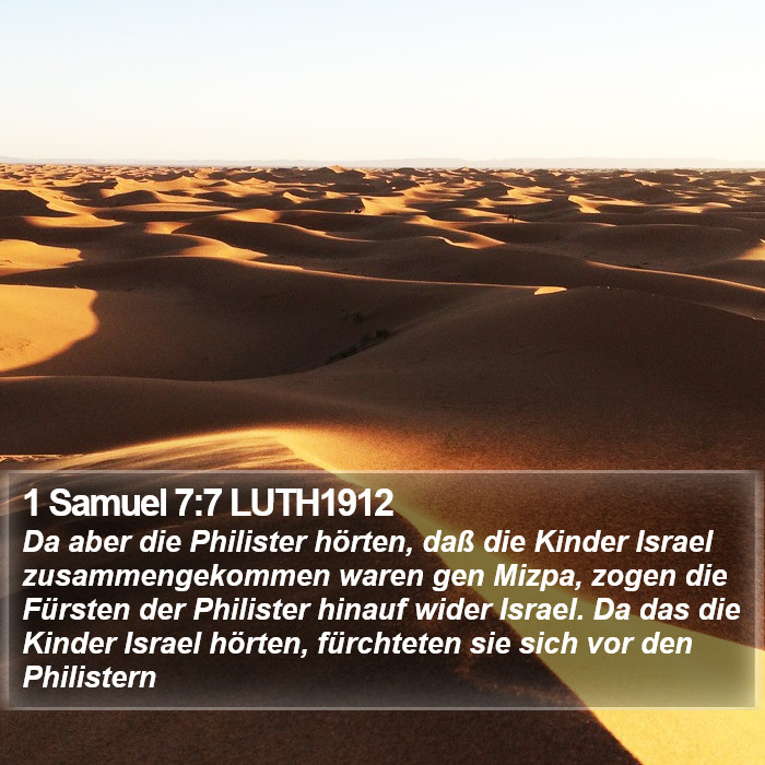 1 Samuel 7:7 LUTH1912 Bible Study