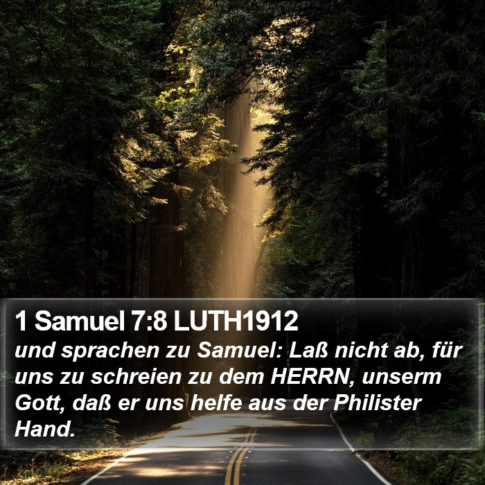 1 Samuel 7:8 LUTH1912 Bible Study