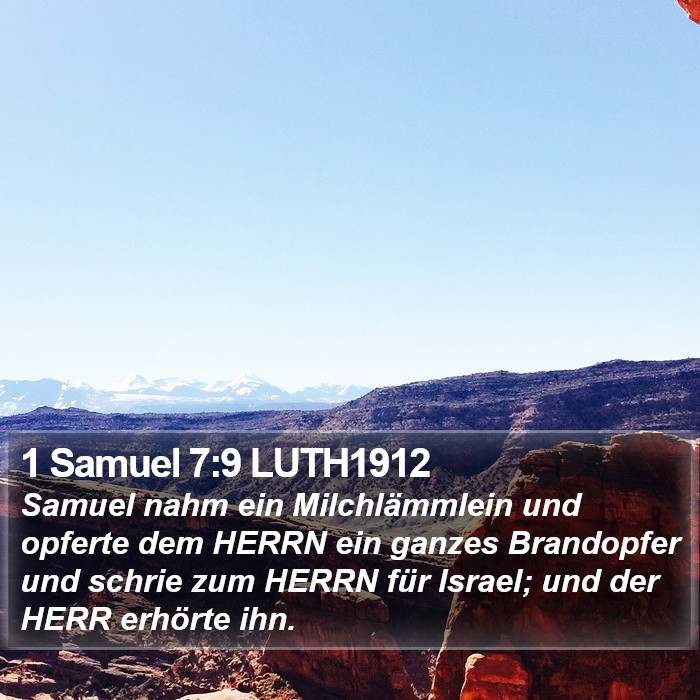 1 Samuel 7:9 LUTH1912 Bible Study