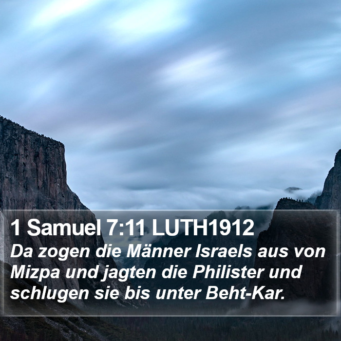 1 Samuel 7:11 LUTH1912 Bible Study
