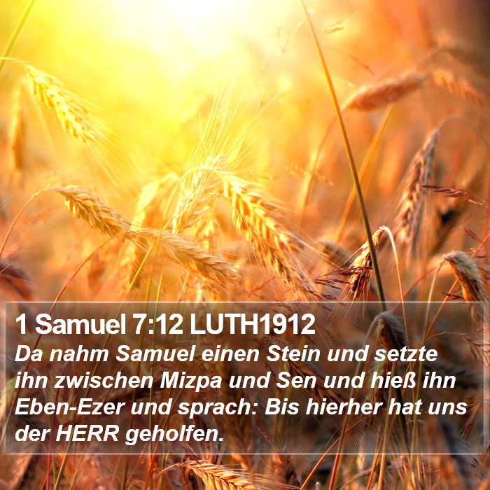 1 Samuel 7:12 LUTH1912 Bible Study