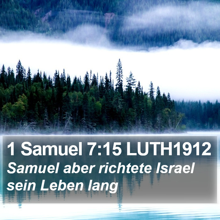 1 Samuel 7:15 LUTH1912 Bible Study