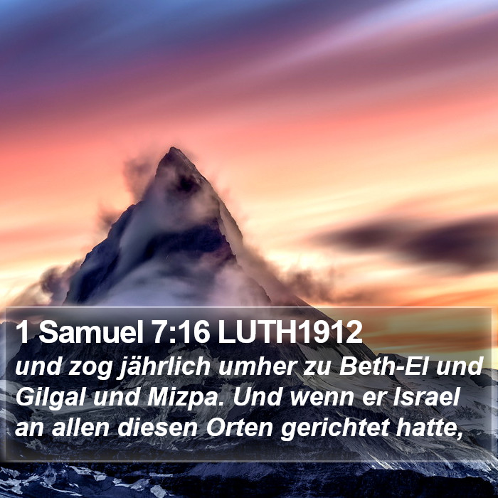1 Samuel 7:16 LUTH1912 Bible Study