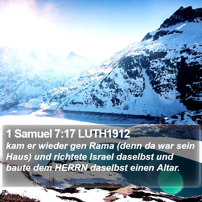 1 Samuel 7:17 LUTH1912 Bible Study