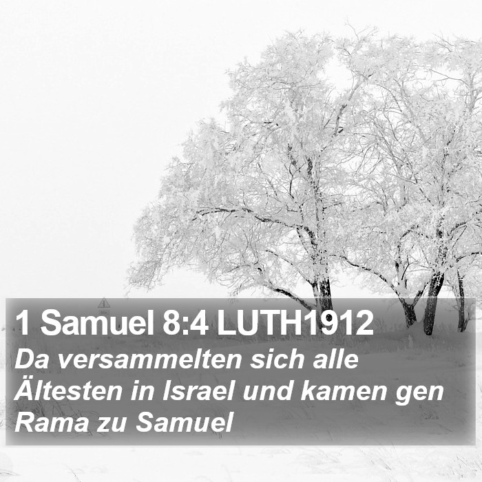 1 Samuel 8:4 LUTH1912 Bible Study