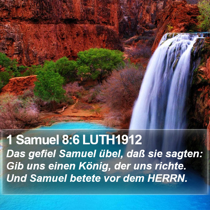 1 Samuel 8:6 LUTH1912 Bible Study