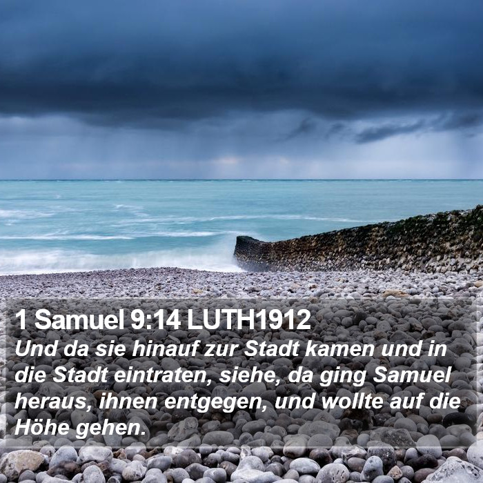 1 Samuel 9:14 LUTH1912 Bible Study