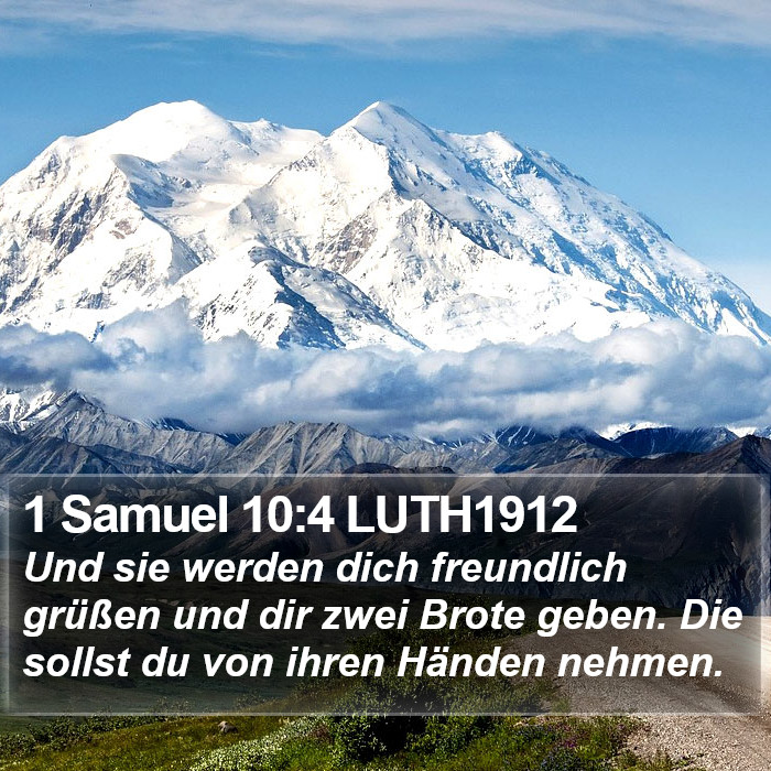 1 Samuel 10:4 LUTH1912 Bible Study